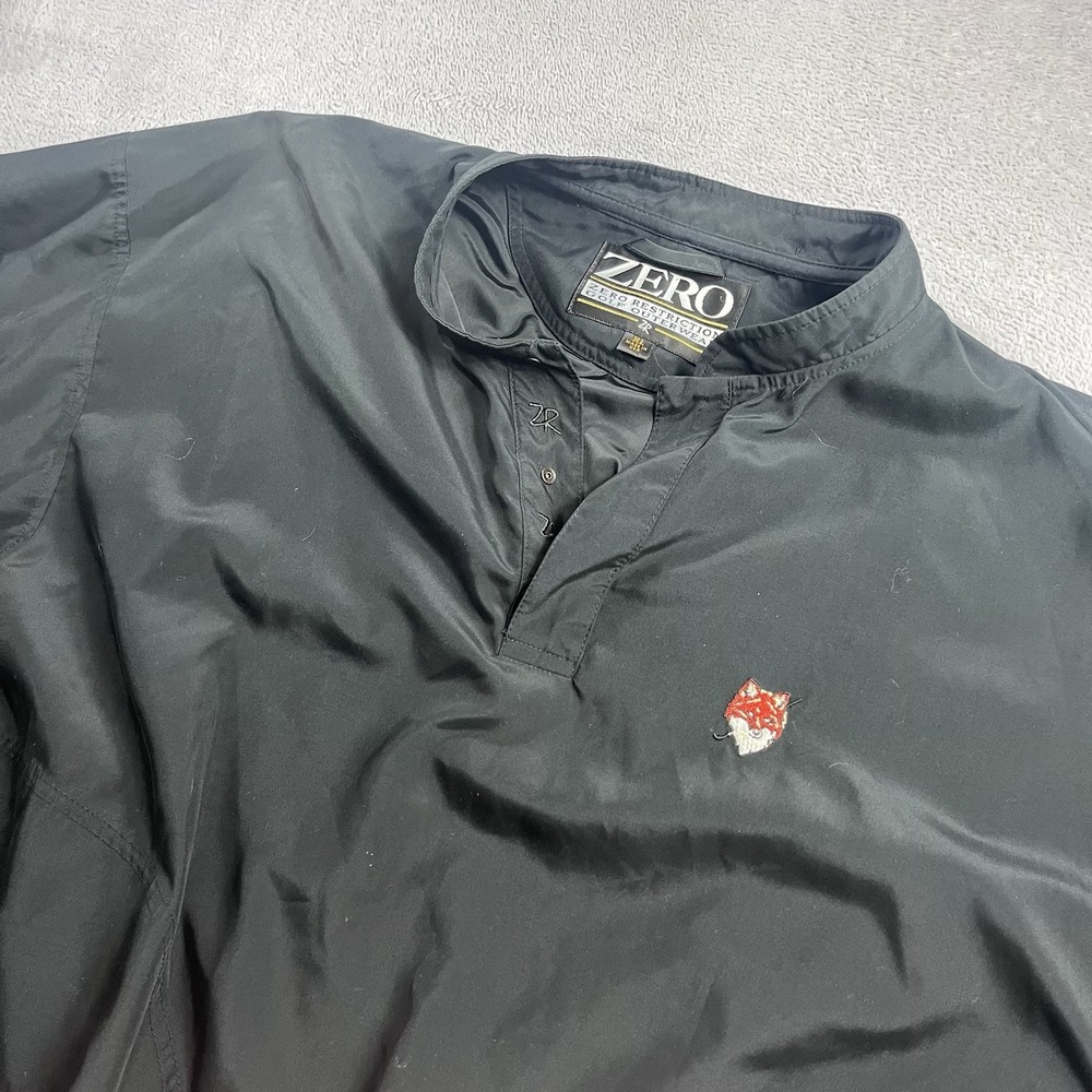 Zero‎ Restriction Gore Tex Windbreaker Pullover Mens XL Black Jacket Golf Logo